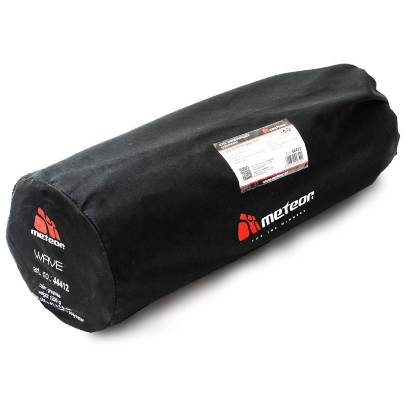 Meteor self-inflating mat, corrugated, black, fekete mats, training equipment, tourist equipment