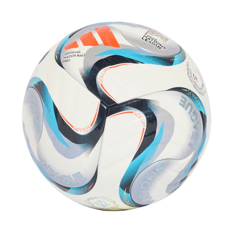Adidas UEFA Nations League 26/27 Pro White, Blue, Orange narancssárga futball labda KE7539