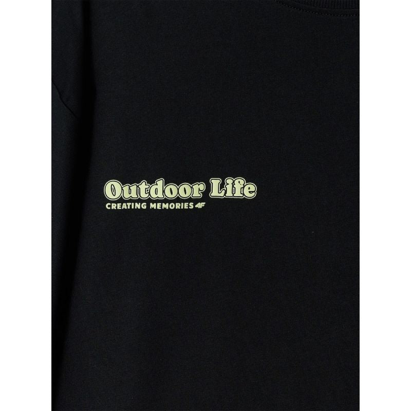 Women's longsleeve regular with print 4F