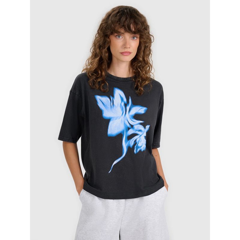 4f Women's oversize printed T-shirt 4FRSS25TTSHF2747-20S General