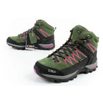 CMP Rigel women's trekking leather durable waterproof ankle boots green zöld cipő
