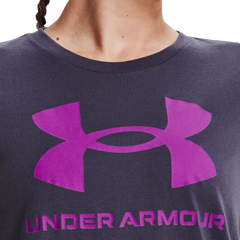 Under Armour Women's Live Sportstyle Graphic SSC T-Shirt Purple 1356305 558 Ruházat