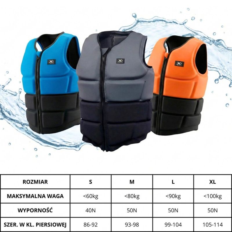 XQMAX Neoprene Sup Vest Rm Blue/ Black kék póló GSP-132154