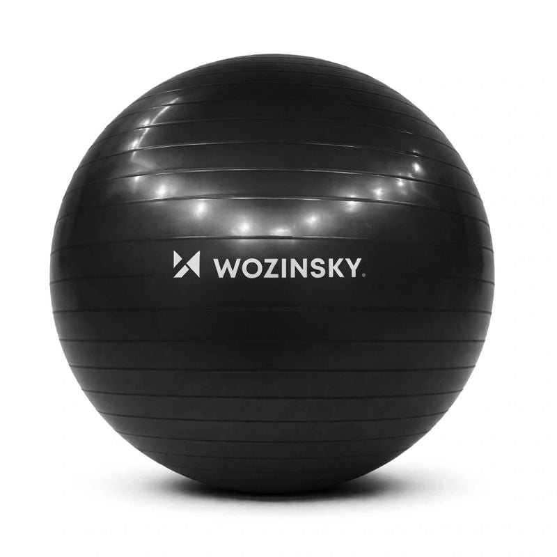 Wozinsky Gymnastic Exercise 65 cm - Black fekete labda 304004-195523
