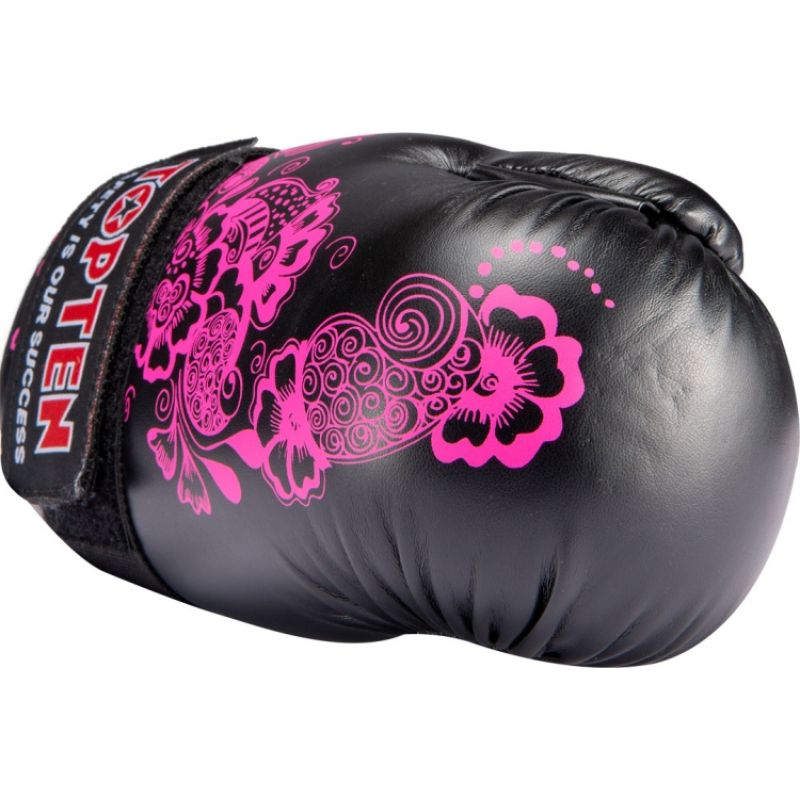 TOP TEN ROTT-FLOWERS Open Gloves (WAKO APPROVED) biało - różowy+m kesztyű