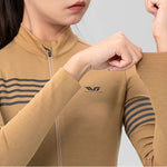 Rockbros TVI Women's Long Sleeve Cycling Jersey Fall/Winter M - Yellow m \ żółty kötött sapka 15310002003-211748