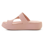 Crocs Getaway Platform Toe Loop In Pink Caramel