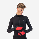 Rogelli CORE winter gloves black and red