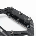 Rockbros C700 Reflective Aluminum Platform Bicycle Pedals - Black