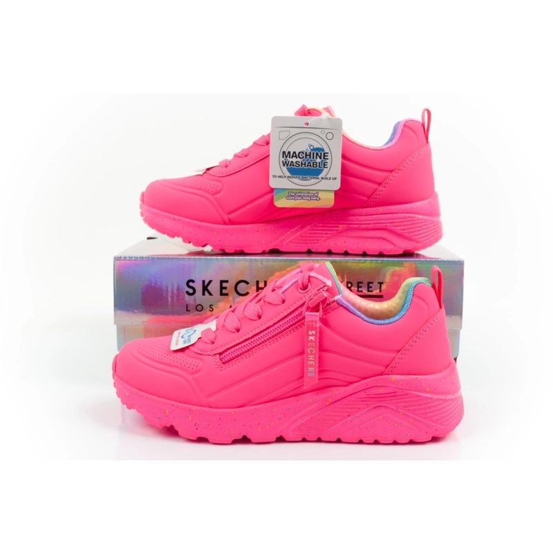 Skechers Uno Lite children's sports sneakers shoes, pink, comfortable rózsaszín utcai cipő