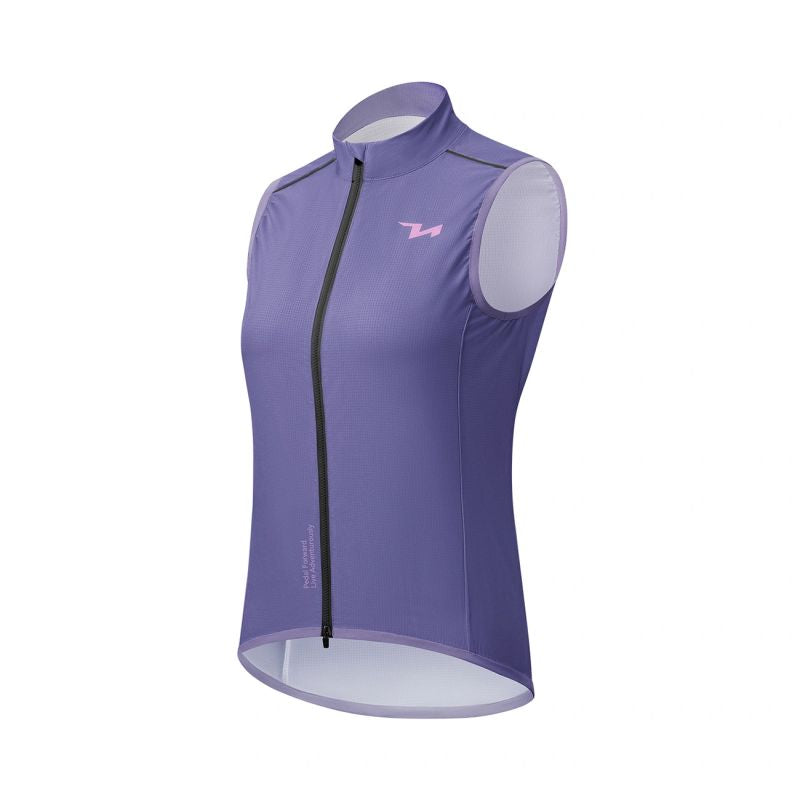 Rockbros MJ008 TVI Windproof Women's Cycling Vest S - Purple s \ fioletowy mellény 15110022003-211676