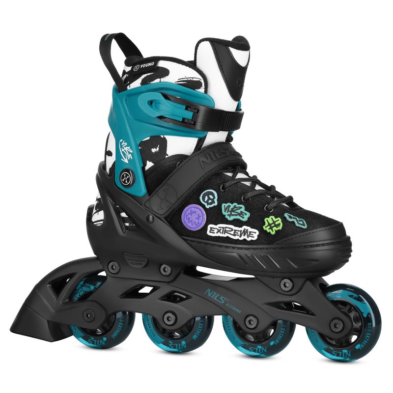 Na2053a Vibe Turquoise Roller Skates Size M (37-40) Nils Extreme türkiz görkorcsolya