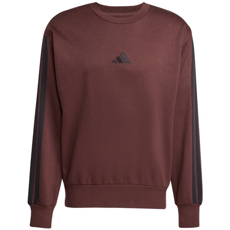 adidas Men's Essentials 3-Stripes Fleece Sweatshirt Brown JX0742 Kiegészítő