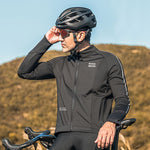 Rockbros Fall/Winter Long Sleeve Cycling - Black fekete dzseki