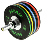HMS BTBR Set Olympic Bumper Plates - 2x (10kg, 15kg, 20kg, 25kg) BTBR SET súlyzó készlet 17-61-007