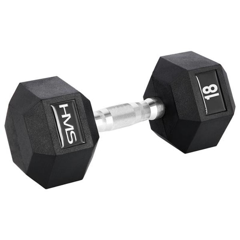 HMS HEX PRO dumbbell 18 kg szürke póló 17-66-118