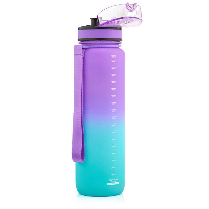 Meteor Bottle 1000 ml purple/blue uniw water bottles, training equipment