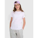 Regular plain girls' T-shirt 4F 4FJRMM00TTSHF3231-10S póló