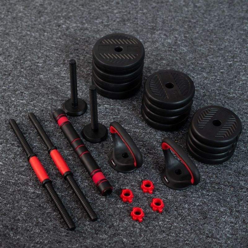 HMS 6-in-1 weight set (barbell, dumbbells and kettlebell) 30kg edzőfelszerelés 17-57-069