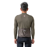 Rockbros 15220003004 ROAD TO SKY men's cycling jersey long sleeve - green zöld póló