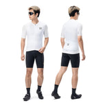 Rockbros 15200025 Short Sleeve Cycling Jersey Size XXL - White biały \ xxl póló