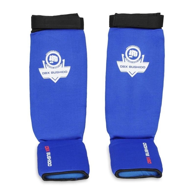 DBX Bushido Flexible Shin Guards - Shinrage Blue kék protectors and knee pads