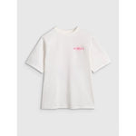 Oversized T-shirt with print for girls 4F 4FJRAW25TTSHF2935-11S