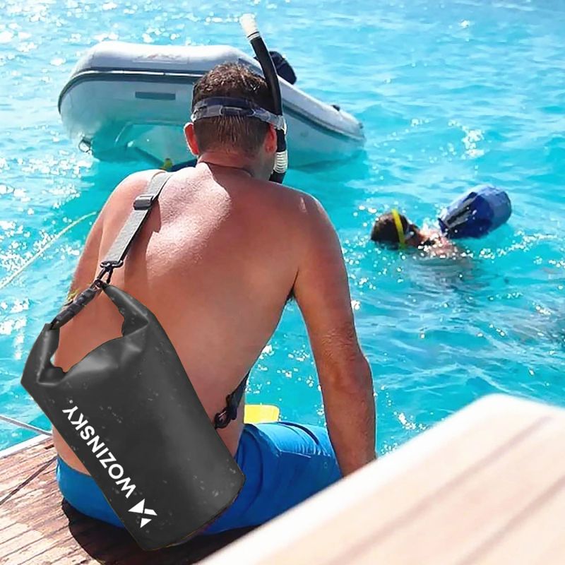 Wozinsky WWK-20 waterproof bag for kayak 20l - black fekete sup 304004-196028