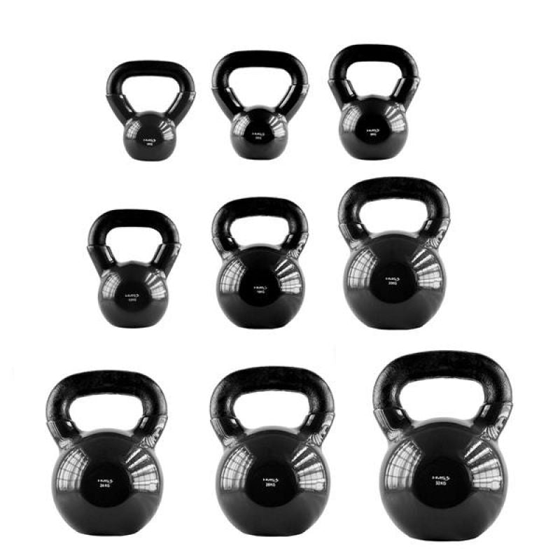 HMS Black KNV04 cast iron kettlebell fekete súlyzó 17-64-060