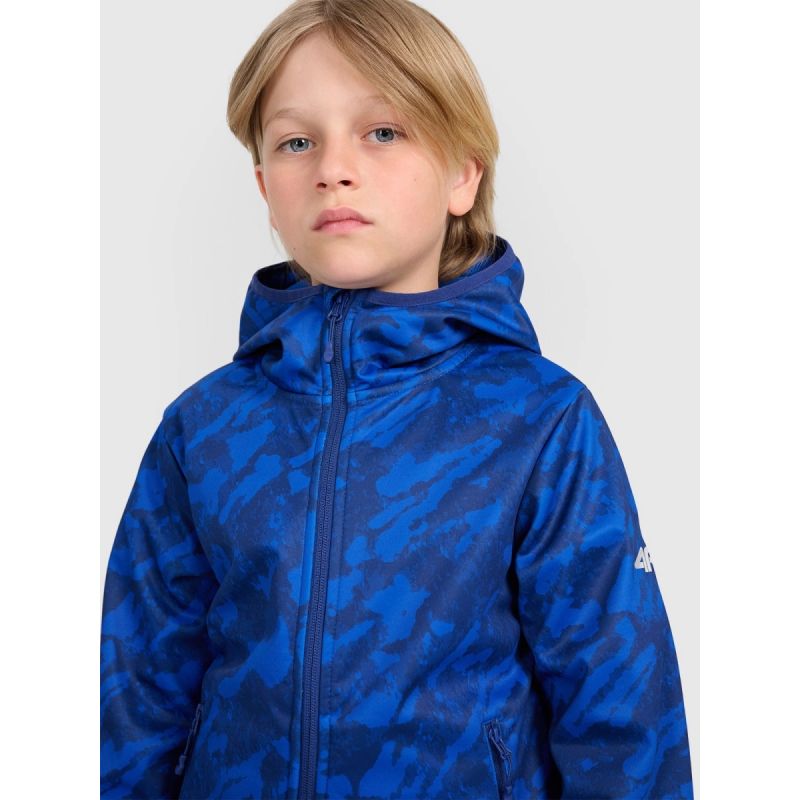 Softshell jacket, windproof membrane 5000, boys 4F 4FJRAW25TSOFM508-90A kabát