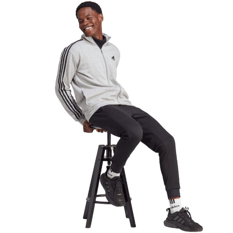 adidas Basic 3-Stripes Fleece M IA3073 tracksuit Polár pulóver