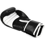 MASTERS FIGHT EQUIPMENT MASTERS RBT-PERFECT-GRIP Leather Boxing Gloves 12 oz biało - czarne kesztyű 01587-12-0105