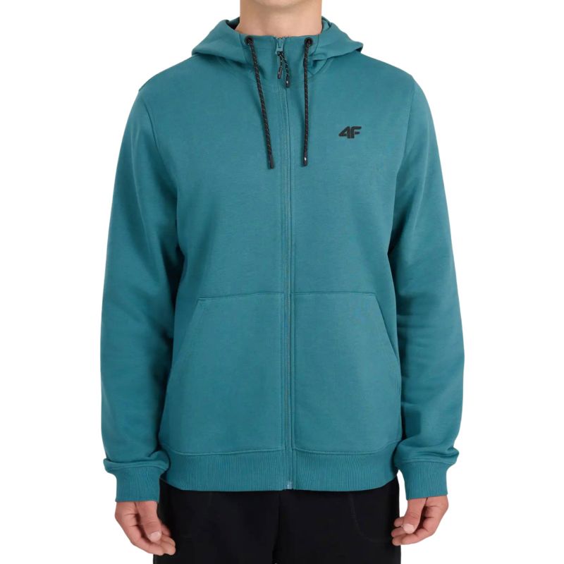 4F Men's sweatshirt M2551 sea 46S zöld kapucnis pulóver 4FWSS26TSWSM255146S