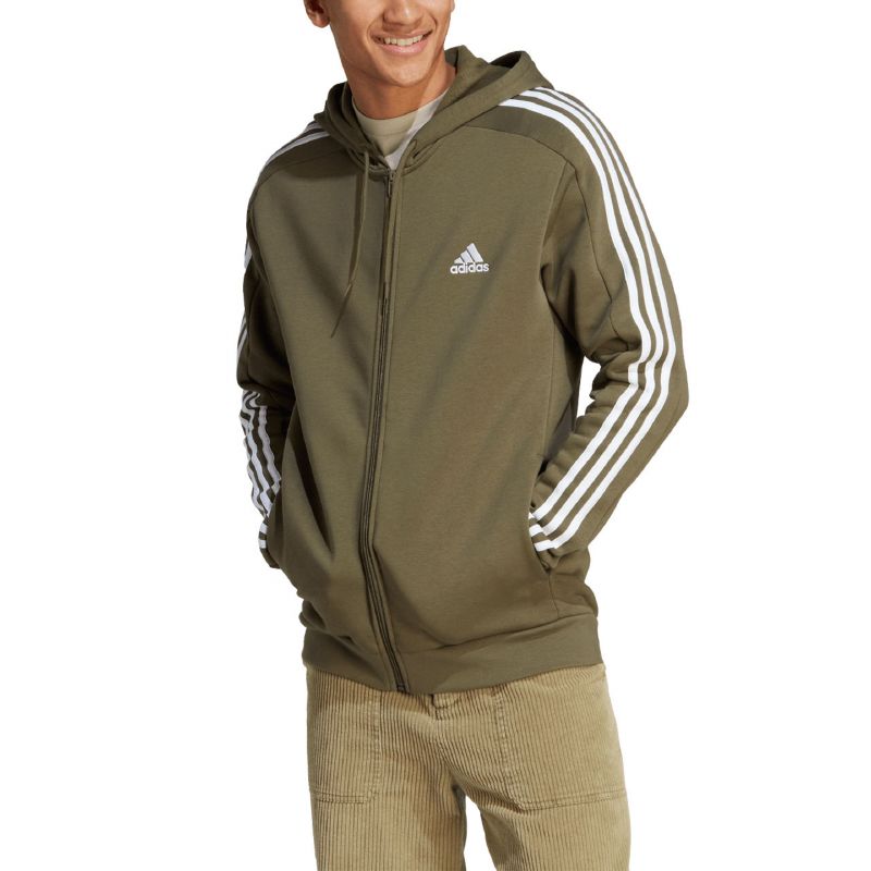 adidas Essentials Fleece 3-Stripes Full-Zip M sweatshirt IJ6492 Pulóver