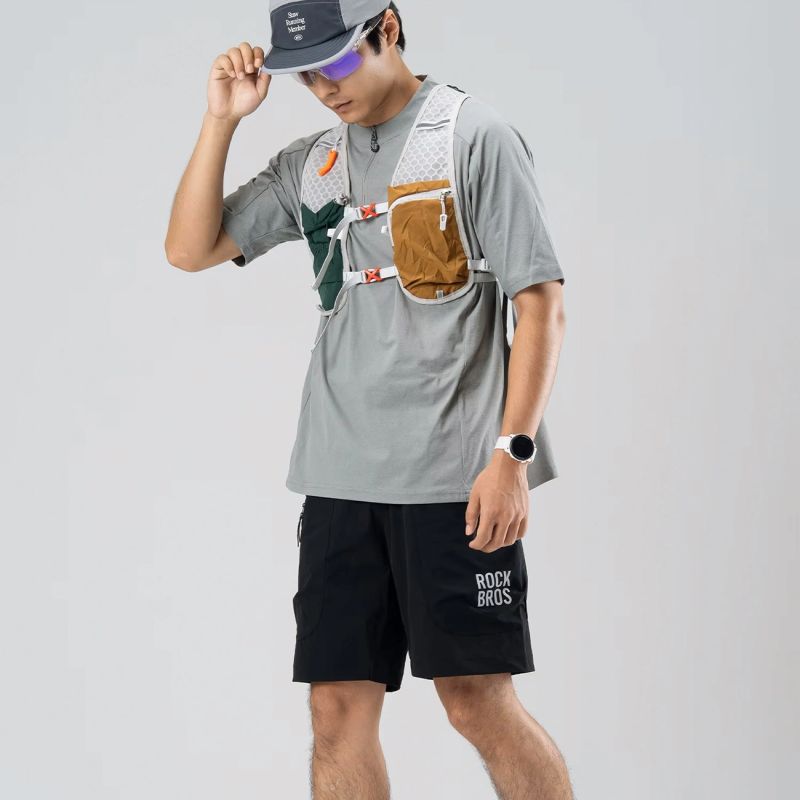 Rockbros with belt size XXL - black czarny \ xxl short