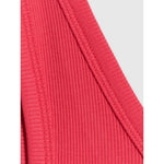 Women's slim ribbed knit top 4F