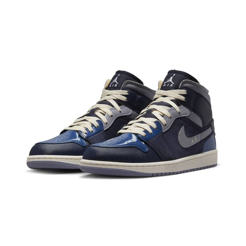 AIR Jordan Men's 1 Mid SE Craft Obsidian - fekete cipő