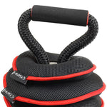 HMS Adjustable Soft Kettlebell 20 lbs KRM20 fekete súlyzó 17-64-810