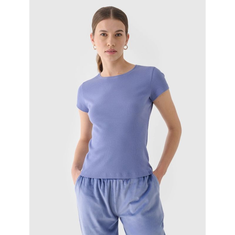 Women's slim plain T-shirt 4F 4FRAW24TTSHF2300-32S póló