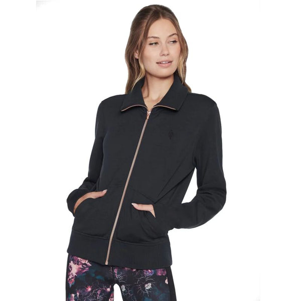 Skechers Hoodless Hoodie Skechcloud Jacket WJA288-BLK Black L General