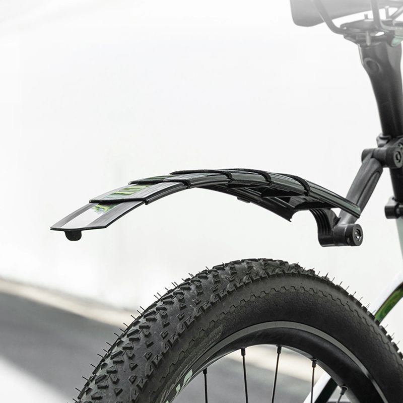 Rockbros FK-810 Folding Telescopic Bicycle Fender Set - Black fekete sets