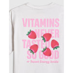 Girls' loose T-shirt with print 4F 4FJRSS26TTSHF3825-10S 158/164 póló