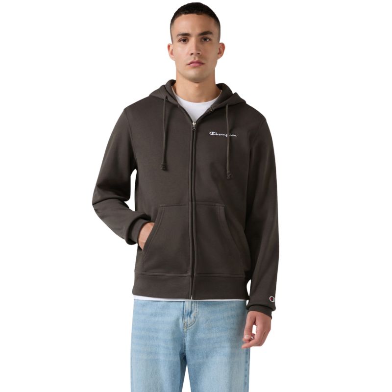 Champion Men’s Hooded Full Zip Sweatshirt, brown, 221794 GS509 barna férfi kapucnis pulóver 221794GS509