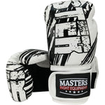 MASTERS FIGHT EQUIPMENT RPU-STYLE boxing gloves white fehér kesztyű 013110-05