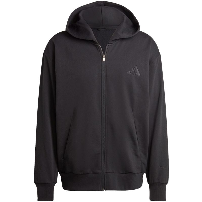 adidas Men's All Szn Fleece Full-Zip Hoodie Black IX1249 General