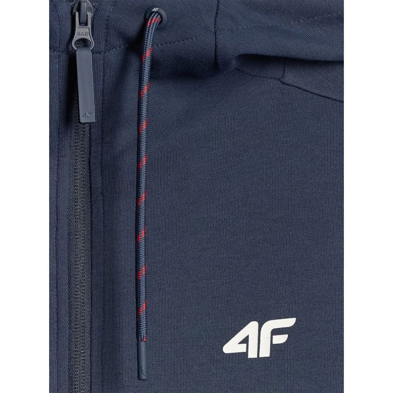 Men's zip-up sweatshirt with hood 4F