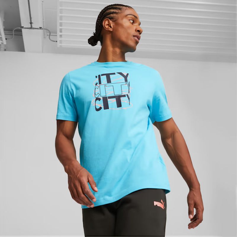 Puma Manchester City FtbCore Graphic Tee M 772950 25 Póló