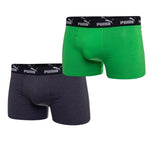 Puma men's boxer briefs 2-Pack green gray comfortable cotton szürke alsónemű