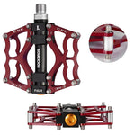 Rockbros 2010-12L Aluminum Platform Bicycle Pedals - Red