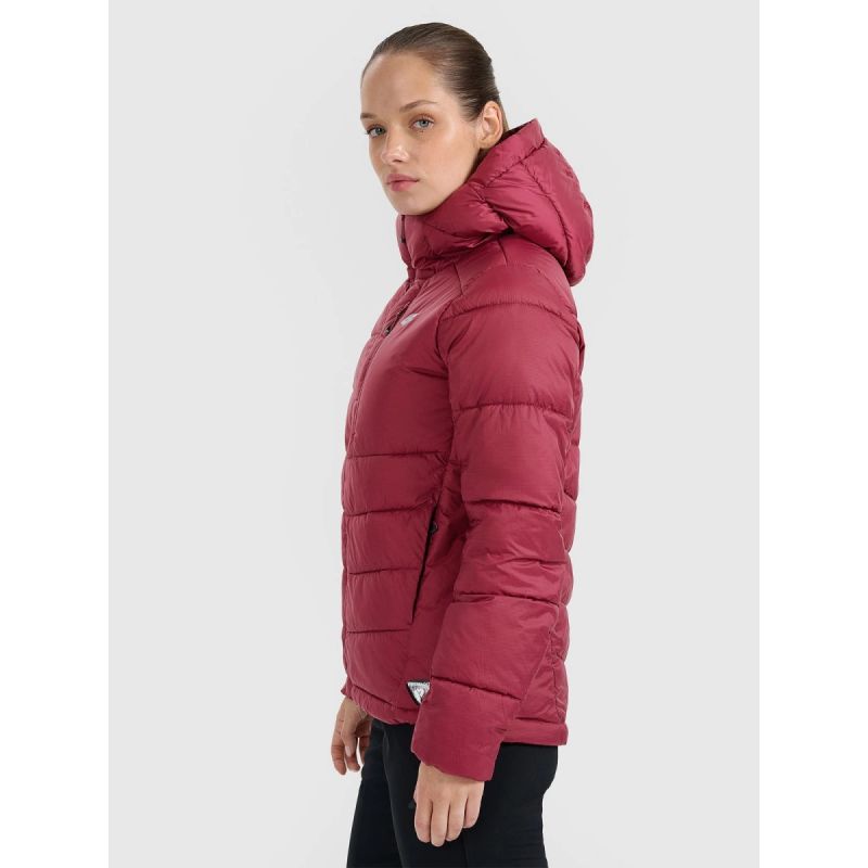 Women's down trekking with Primaloft Silver filling 4F 4FRAW25TDJAF0792-60S szürke kabát